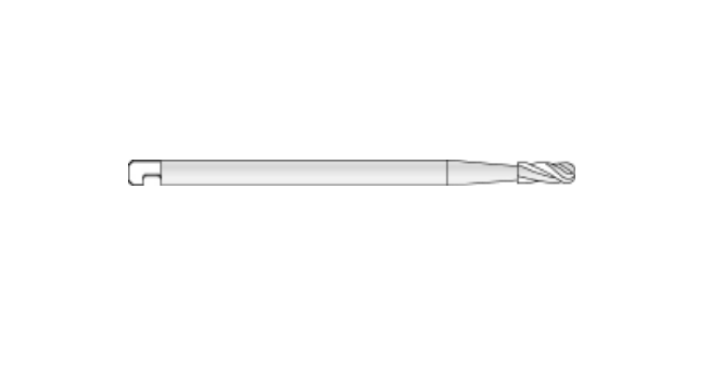 Microaire Sugical Side Cutting Burs - Side Cutting Bur, Carbide, Long, 6 Flutes x 1.7 mm - ZB-203