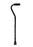 Cardinal Health Push Button Aluminum Canes - 30"-39" Offset Aluminum Cane, Black, 250 lb. Capacity - CNE0014