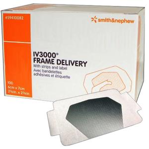 Smith & Nephew OpSite IV Window Dressing, Highly Permeable Film, Peripheral 2-3/8" x 2-3/4"- Box of 100