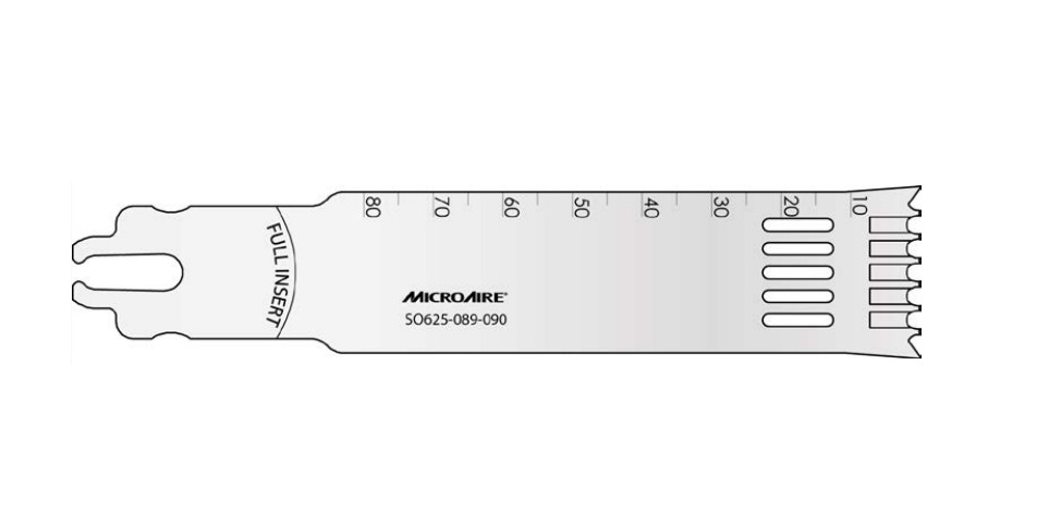 MicroAire Surgical Dual Saw Blades - Sys6 Dual Tooth Saw Blade, 25 x 90 x 0.97 mm - SO625-097-090