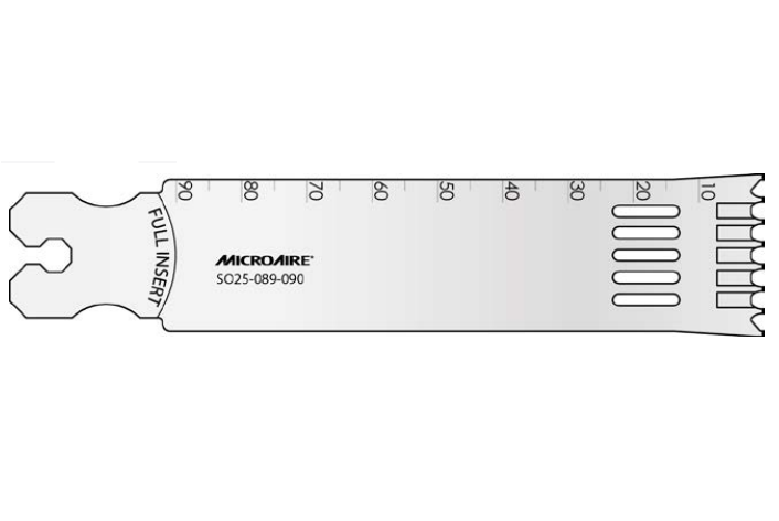 Microaire Surgical Oscillating Blades - BLADE, OSC, DUAL TOOTH, LG, 25MMX90MMX1.35MM - SO25-135-090