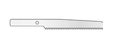 Microaire Sugical Sternum Saw Blades - Sternum Saw Blade, 9.3 mm x 53.6 mm x 1 mm - ZR-031