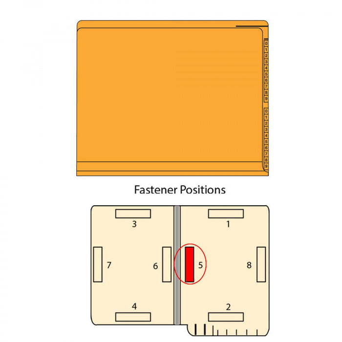 Kardex Compatible End Tab Folder 2-Ply Top And Side 11 3/4" X 9 1/2" 50/Box