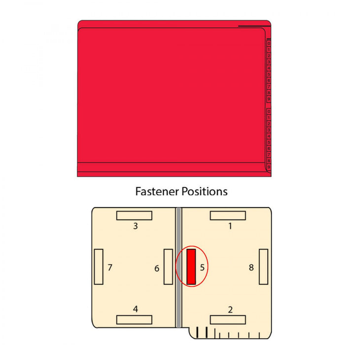 Kardex Compatible End Tab Folder 2-Ply Top And Side 11 3/4" X 9 1/2" 50/Box