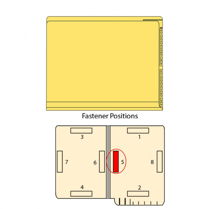 Kardex Compatible End Tab Folder 2-Ply Top And Side 11 3/4" X 9 1/2" 50/Box