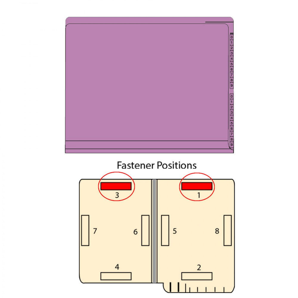 Kardex Compatible End Tab Folder 2-Ply Top And Side 11 3/4" X 9 1/2" 50/Box