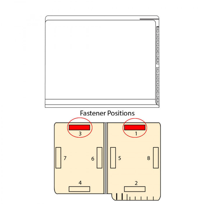 Kardex Compatible End Tab Folder 2-Ply Top And Side 11 3/4" X 9 1/2" 50/Box