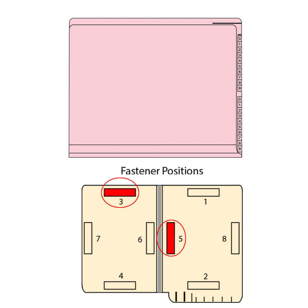 Kardex Compatible End Tab Folder 2-Ply Top And Side 11 3/4" X 9 1/2" 50/Box