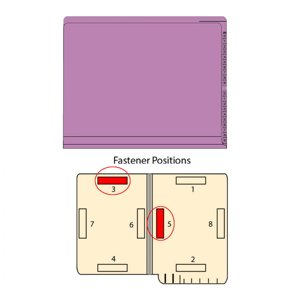 Kardex Compatible End Tab Folder 2-Ply Top And Side 11 3/4" X 9 1/2" 50/Box