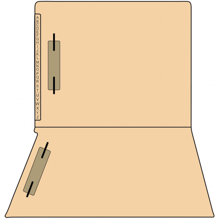 Kardex Compatible End Tab Folder 2-Ply Top And Side 11 3/4" X 9 1/2" 50/Box