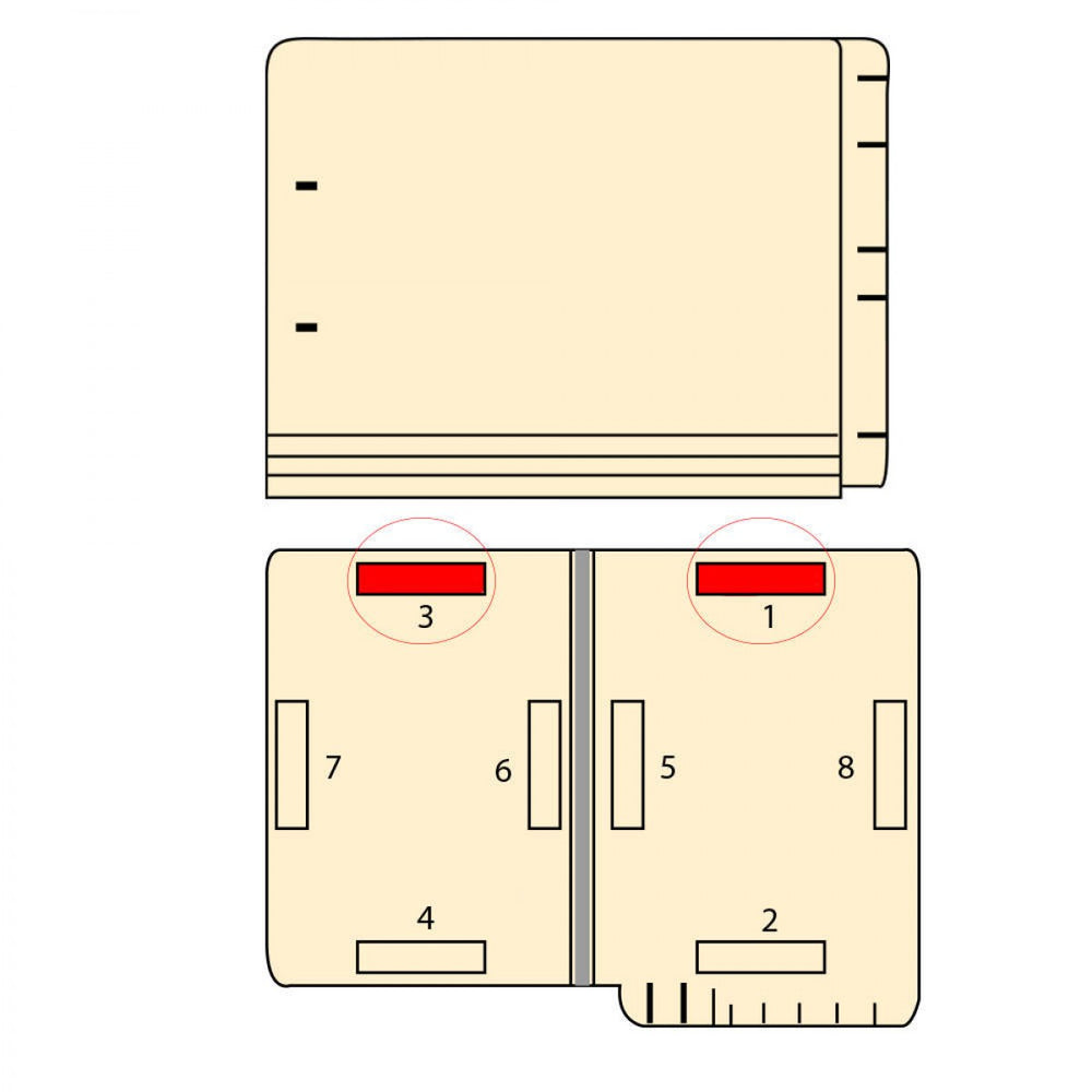 Filepro End Tab Folder Fas# 1&3 14Pt Manila Flush Front 12-1/4"X9-1/2" 2Ply 250 Per Case