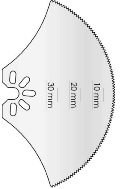 Microaire Sugical Sternum Saw Blades - Sternum Saw Blade, 83 mm x 30 mm x 1 mm - ZO-7137