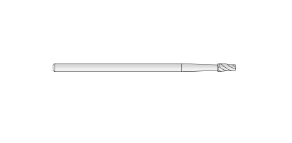 Microaire Sugical Side Cutting Burs - Side Cutting Bur, Tapered, Medium, 6 Flutes x 2 mm - ZB-113