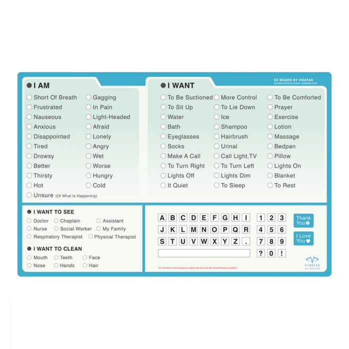 Patterson Medical EZ Communication Board