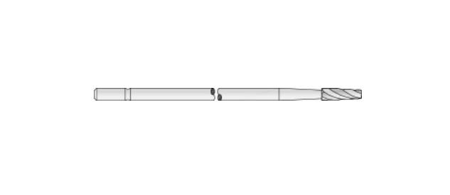 Microaire Sugical Side Cutting Burs - Side Cutting Bur, Carbide, Long, 6 Flutes x 1.7 mm - ZB-203