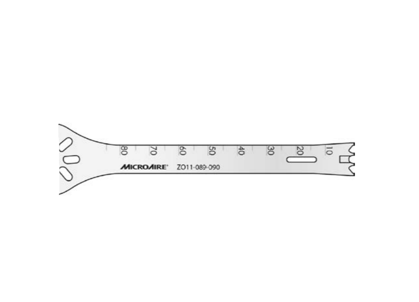 MicroAire D-Cut Oscillating Blades - Oscillating Blade, D-Cut, 11 mm x 90 mm x 1.27 mm - ZO11-127-090