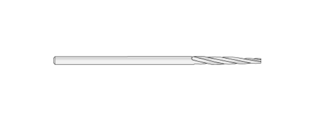 Microaire Sugical End-cutting Burs - BUR, CARBIDE, SIDE CUTTING, TAPERED, 2MM - ZB-114