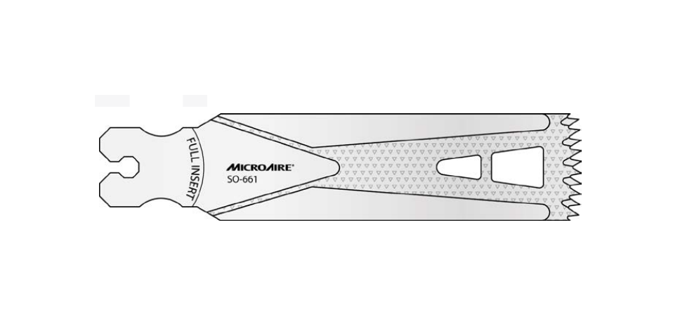 Microaire Surgical Oscillating Blades - BLADE, SAW, OSC, LARGE, 25.4MMX90MMX1.37MM - SO-663