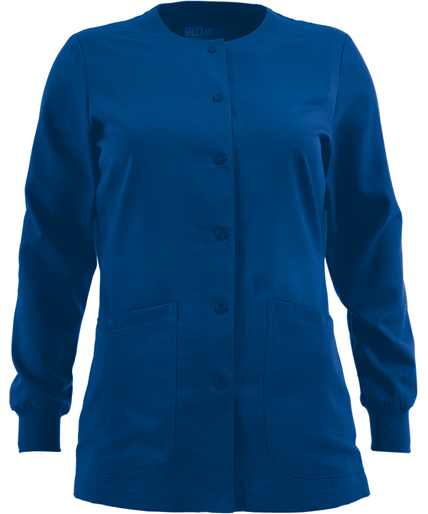 Grey's Anatomy Scrubs Round Neck Warm-Up Jacket