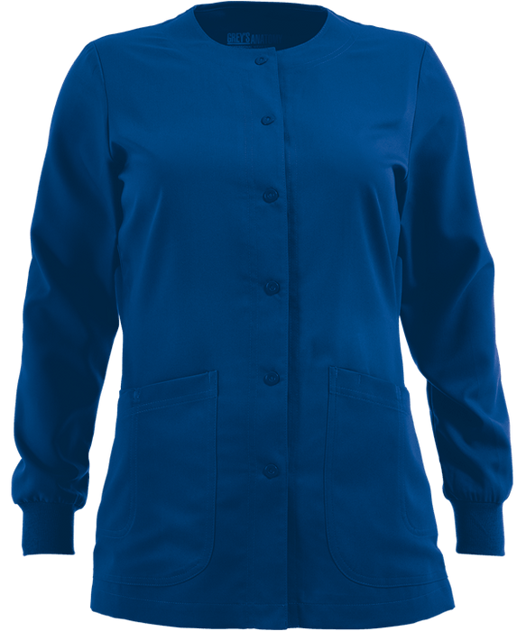 Grey's Anatomy Scrubs Round Neck Warm-Up Jacket