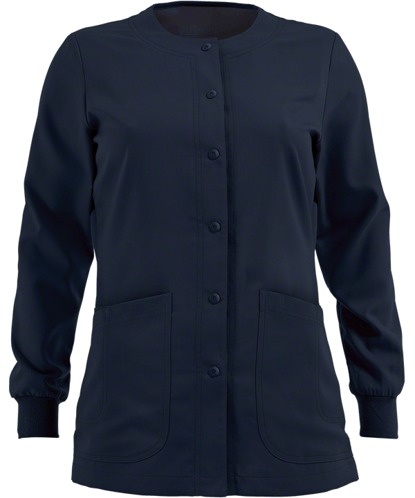 Grey's Anatomy Scrubs Round Neck Warm-Up Jacket