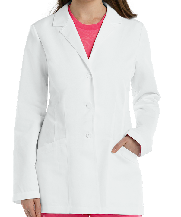 Grey's Anatomy Scrubs 4 Pocket Notch Collar Lab Coat