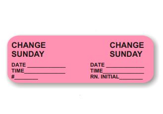 Laguna Coast Associati Nursing Labels - LABEL, IV CHANGE WED. YLW - CM304-K