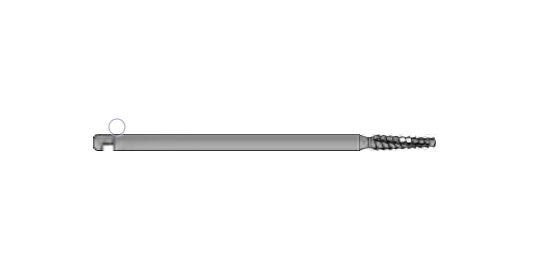 Microaire Sugical Bone Drills - Bone Drill, Serrated, Stainless Steel, 4 Flutes x 2.3 mm - K-21