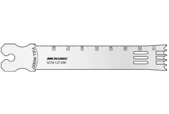 Microaire Surgical Oscillating Blades - BLADE, OSC, DUAL TOOTH, LG, 18MMX90MMX1.35MM - SO18-135-090