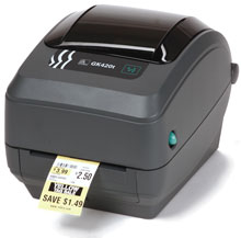 Zebra Technologies Barcode Printers - PRINTER, ZEBRA AIT, GX420T, THERMAL, USB - GX42-102410-000