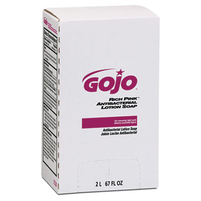 RICH PINK Antibacterial Lotion Soap by Gojo