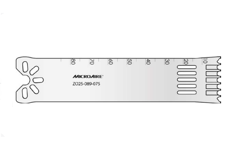 MicroAire D-Cut Oscillating Blades - Oscillating Blade, D-Cut, 18 mm x 90 mm x 0.89 mm - ZO25-089-090