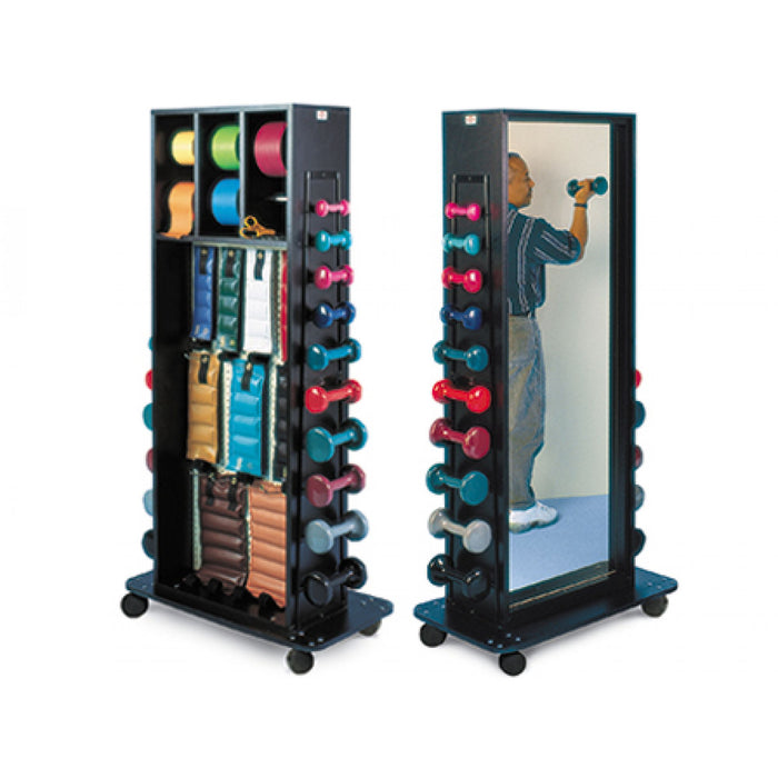 Hausmann Combination Weight Rack with Mirror