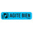 Label Paper Permanent Agite Bien 1 9/16" X 3/8" Blue 500 Per Roll, 2 Rolls Per Box