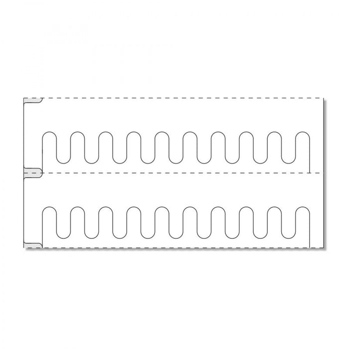 Label Self-Shred Direct Thermal Piggyback Paper Permanent 3" Core 4" X 1" White 4000 Per Roll, 2 Rolls Per Case