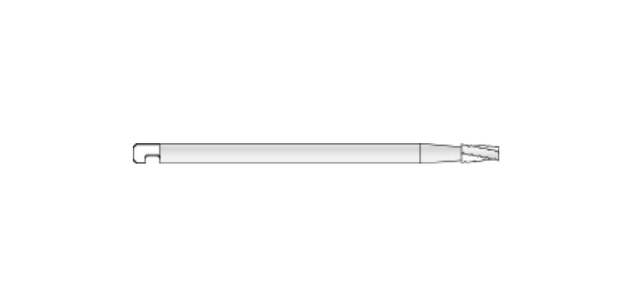 Microaire Sugical Side Cutting Burs - Side Cutting Bur, Oral, 6 Flutes x 2.1 mm - K-74