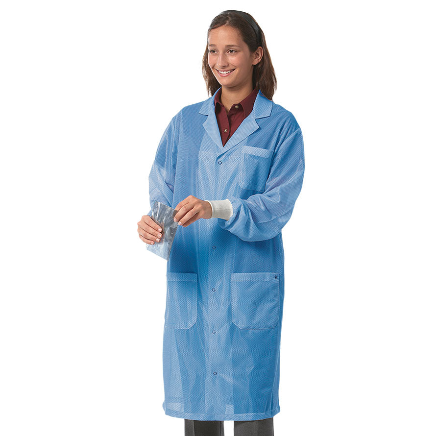 Fashion Seal Healthcare Unisex Work-Stat Lab Coat - Royal Blue