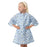 Childrens Gown - Blue Turt-L print