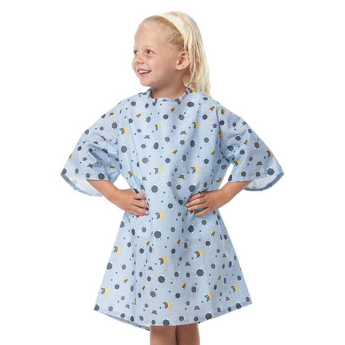 Childrens Gown - Blue Turt-L print