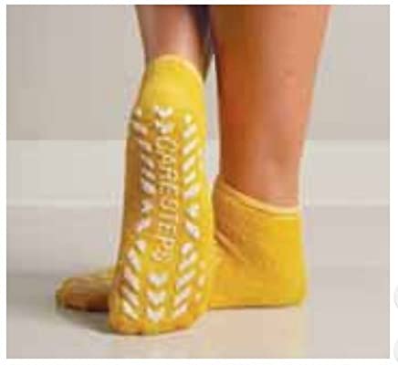 ASP Medical Patient Footwear - SOCK, SLIPPER, ADULT, MEDIUM, YELLOW - LPT135DYL