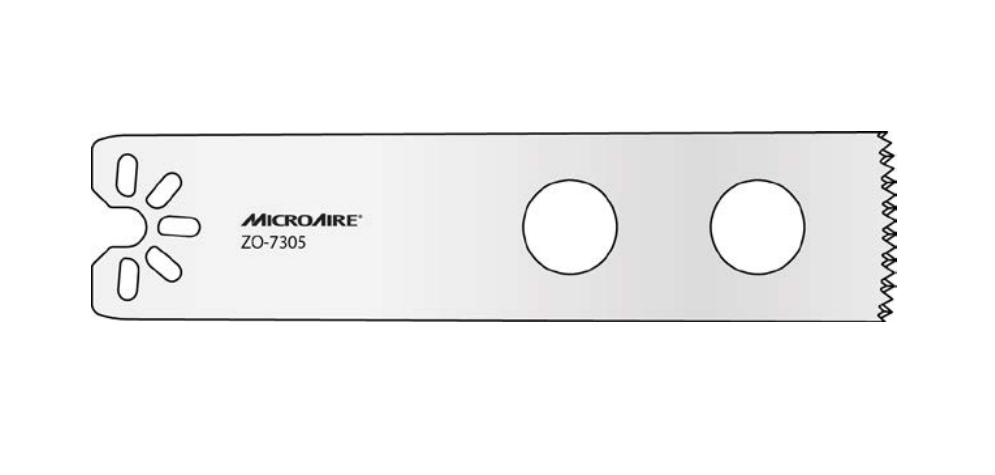 Microaire Surgical Oscillating Blades - BLADE, SAW, OSC, LARGE, 25.4MMX90MMX1.2MM - ZO-7305