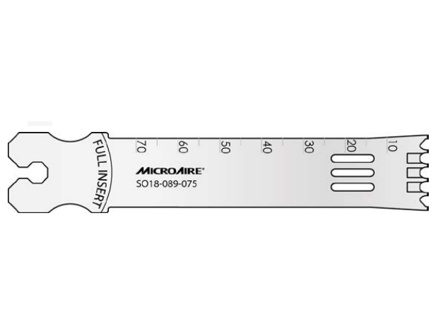 Microaire Surgical Oscillating Blades - BLADE, OSC, DUAL TOOTH, LG, 8MMX90MMX1.19MM - SO18-119-090