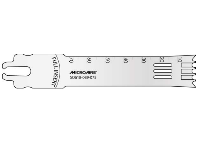 Microaire Surgical Oscillating Blades - BLADE, OSC, DUALTOOTH, SYS6, 18MMX90MMX.97MM - SO618-097-090