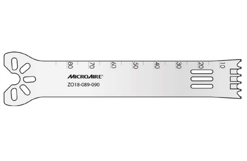 MicroAire D-Cut Oscillating Blades - Oscillating Blade, D-Cut, 18 mm x 90 mm x 0.89 mm - ZO18-089-090