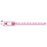 Kangaband Write-On Wristband Poly 1" X 10 1/4" Pediatric Pink With Black Imprint - 250 Per Box