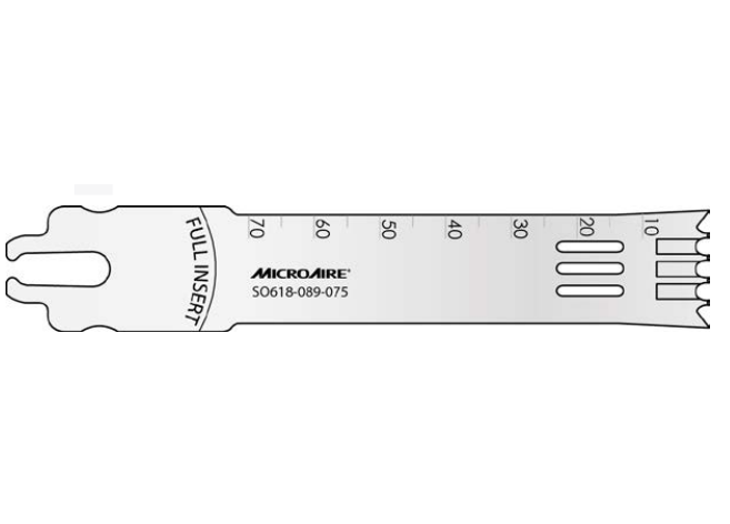 Microaire Surgical Oscillating Blades - BLADE, OSC, DUALTOOH, SYS6, 18MMX90MMX1.19MM - SO618-119-090