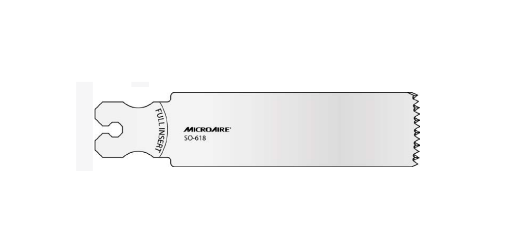 Microaire Surgical Oscillating Blades - BLADE, SAW, OSC, LG, 25.4MMX85MMX1.27MM - SO-618