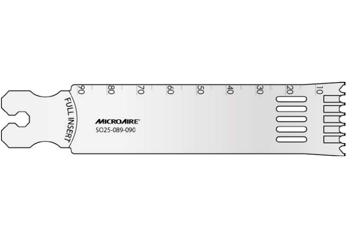 Microaire Surgical Oscillating Blades - BLADE, OSC, DUALTOOTH, LG, 25MMX100MMX1.27MM - SO25-127-100