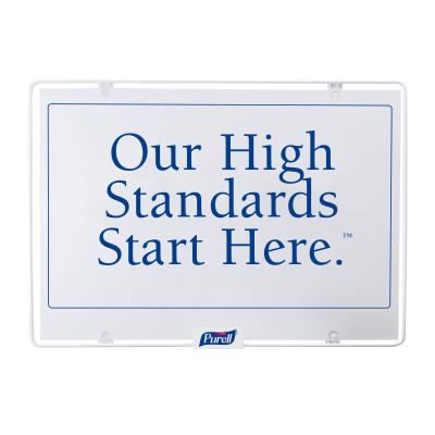 Gojo Our High Standards - Sign only - SIGN, STANDARD, "OUR HIGH STANDARDS" - 9010-01-PUR2