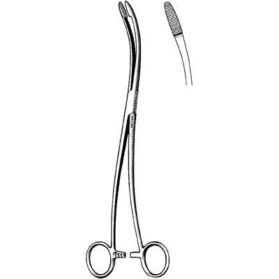 Sklar Instruments Forcep Uterine Delee 11" Curved Ea